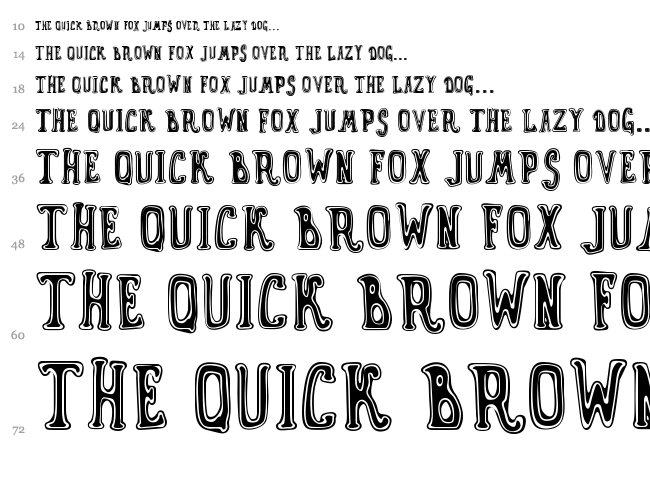Gyn Toons font waterfall